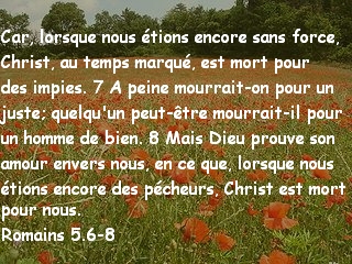 Romains 5.6-8