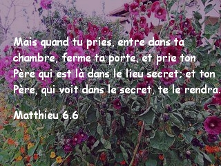 Matthieu 6.6.