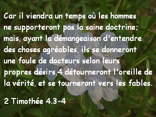 2 Timothée 4.3-4