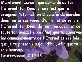 Deutéronome 10.12-13