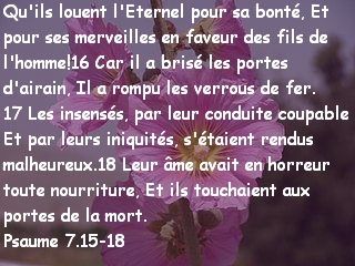 Psaume 7.15-18