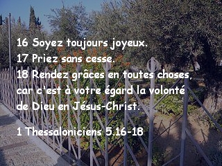 1 Thessaloniciens 5.16-18
