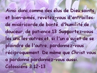 Colossiens 3.12-13