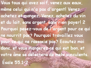 Ésaïe 55.1-2