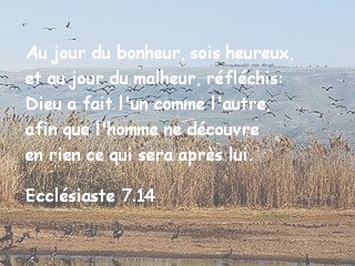 Ecclésiaste 7.14