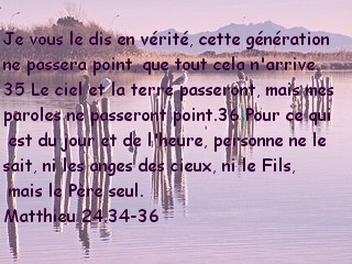 Matthieu 24.34-36